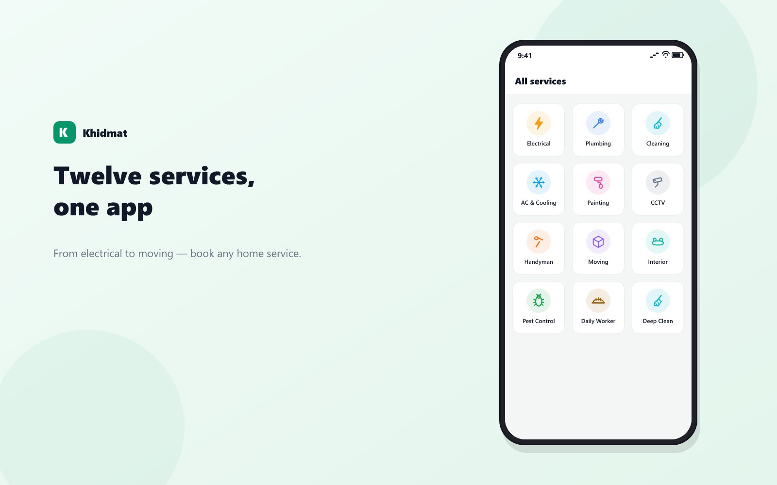 Khidmat — product interface