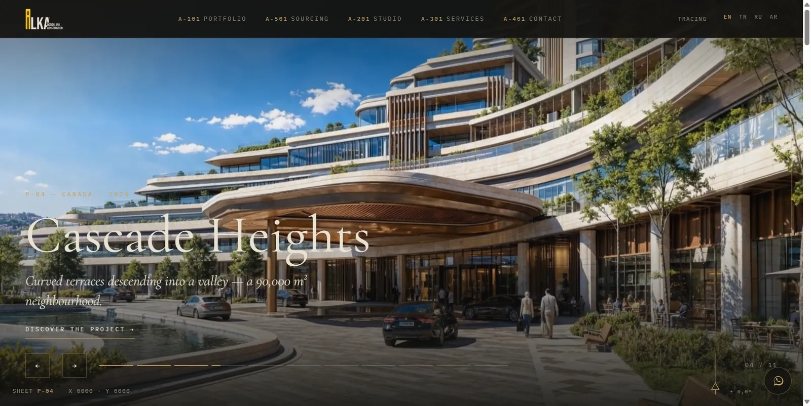 ALKA Architecture — delivered website